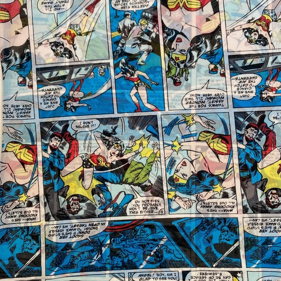 3/$12 ✅ Wonder Woman DC Comics Sheer Blue Cami Tank Juniors S/M - Picture 4 of 11